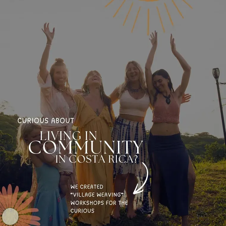 The women celebrating at a village weaving gathering at Amora, close to Uvita, Costa Rica